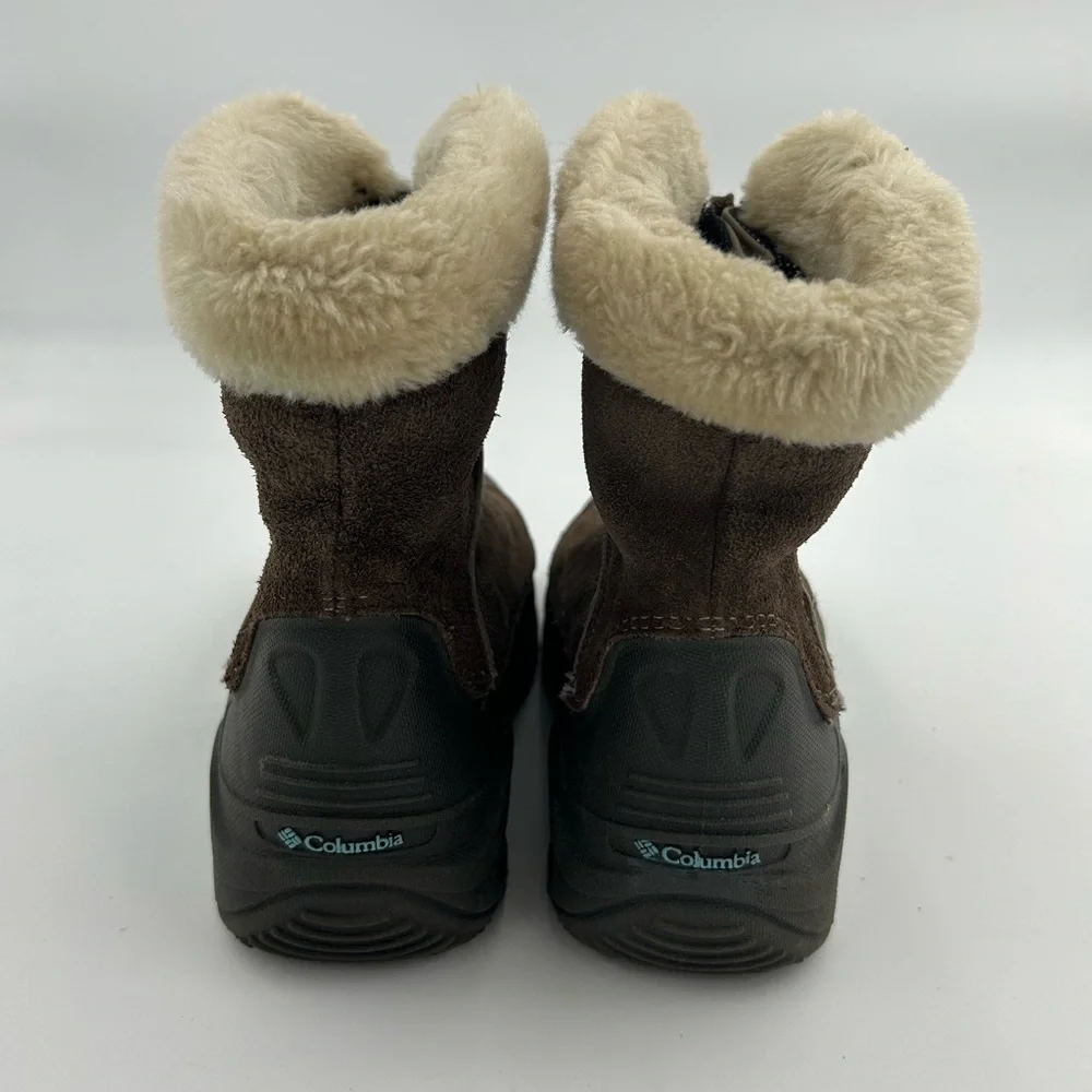 Columbia Brown Suede Omni-Heat Faux Fur Lined Boots